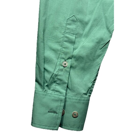 Tommy Bahama IslandZone Shirt Mens Medium Green Long Sleeve Button Front Casual - Picture 7 of 7